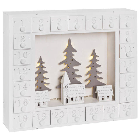 Adventskalender, 10 warmweiße LEDs