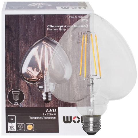 Deko-LED-Leuchtmittel Filament E27/4W 300 lm 1800K